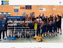 Tablet Screenshot of handball-blankenburg.de
